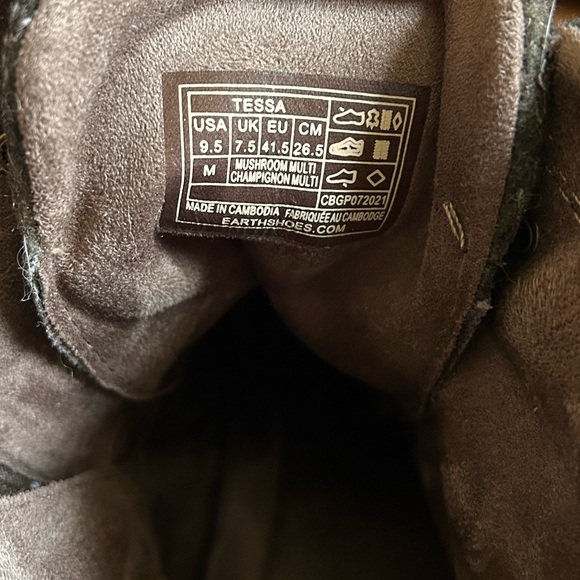 Earth Elements Tessa Lace Up Combat Boots size 9.5 - Picture 7 of 8